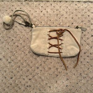 UGG mini suede wristlet purse
